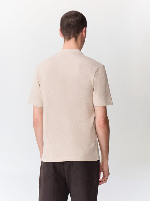 Polo regular en coton beige - 2 - Father & Sons   - 20 