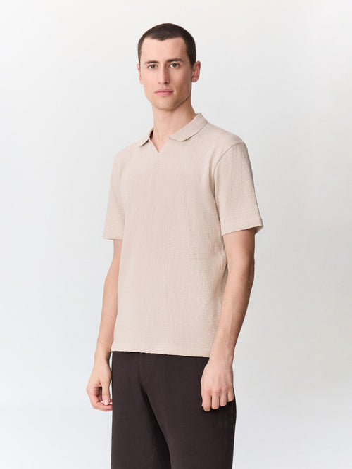Polo regular en coton beige - 1 - Father & Sons   - 20 