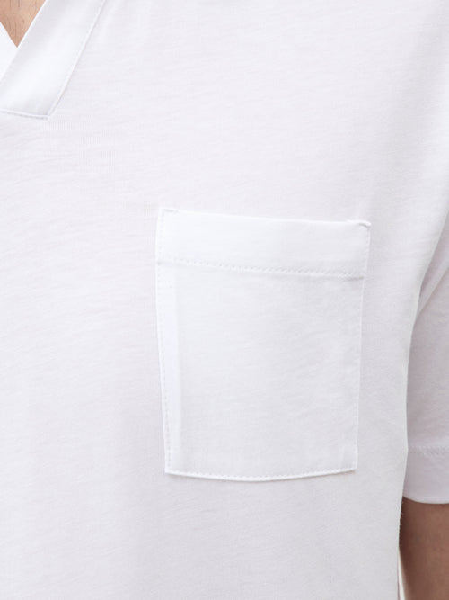 Polo Slim en coton blanc - Father & Sons   - 3 