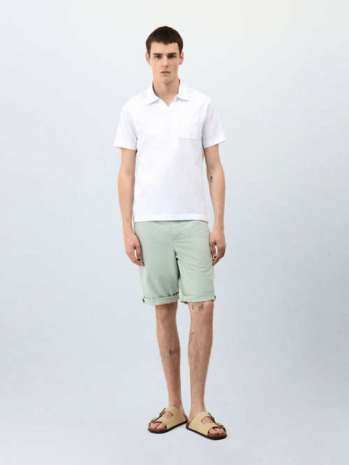 Polo Slim en coton blanc - Father & Sons   - 4 
