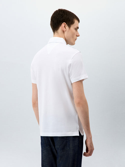 Polo Slim en coton blanc - 2 - Father & Sons   - 1 