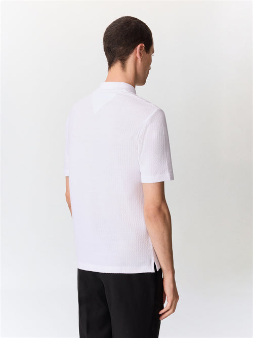 Polo slim en coton blanc - 2 - Father & Sons   - 19 