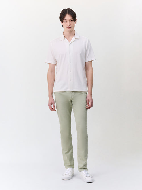 Chemise manches courtes regular en maille écrue - Father & Sons   - 5 