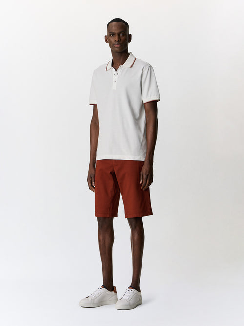 Polo slim en coton écru - Father & Sons   - 5 