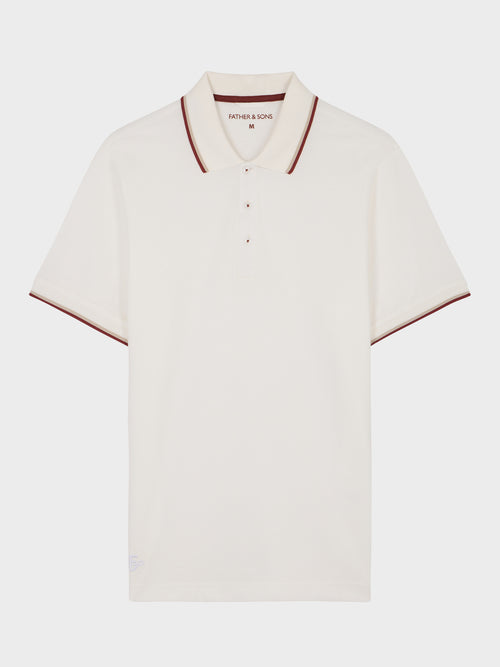 Polo slim en coton écru - Father & Sons   - 6 