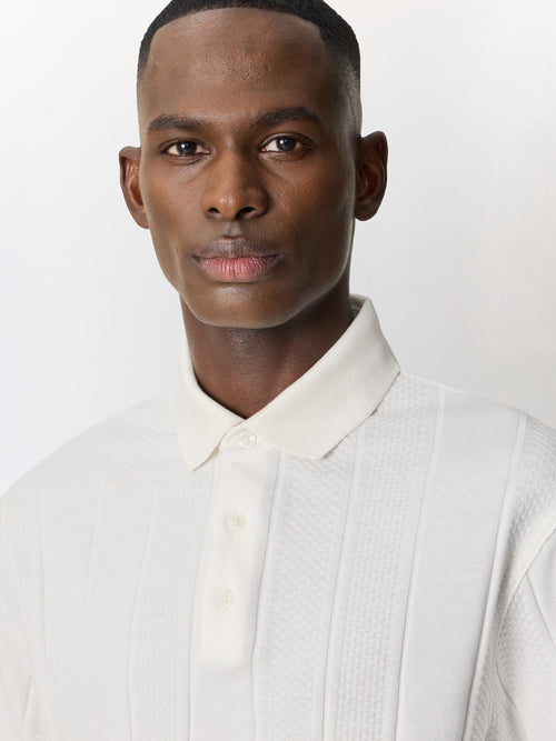 Polo regular en coton écru - Father & Sons   - 3 