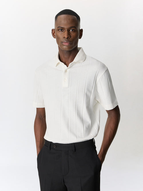 Polo regular en coton écru - 1 - Father & Sons   - 10 