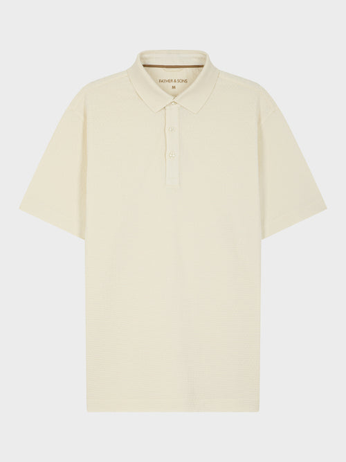 Polo regular en coton écru - Father & Sons   - 1 