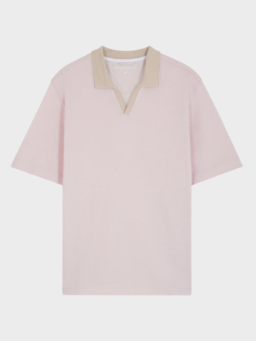 Polo regular en coton beige clair - Father & Sons   - 5 