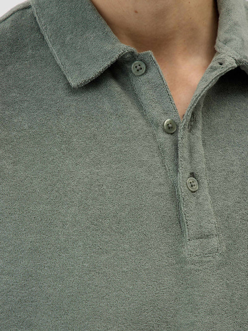 Polo Slim en jersey éponge kaki - Father & Sons   - 4 