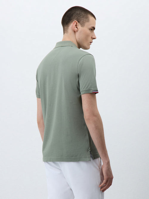 Polo Slim en coton kaki - 2 - Father & Sons   - 17 