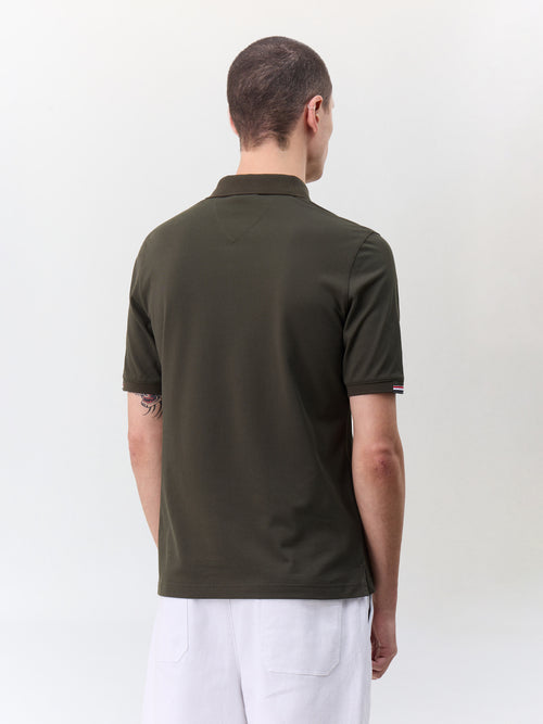 Polo slim en coton mélangé kaki - 2 - Father & Sons   - 2 