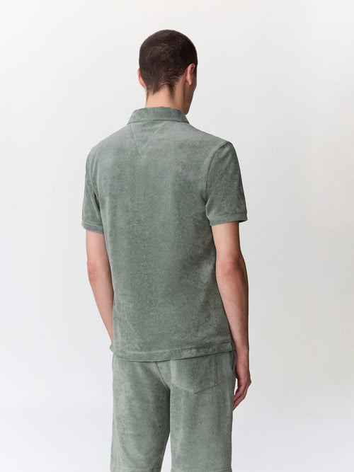 Polo slim en jersey éponge kaki - 2 - Father & Sons   - 2 