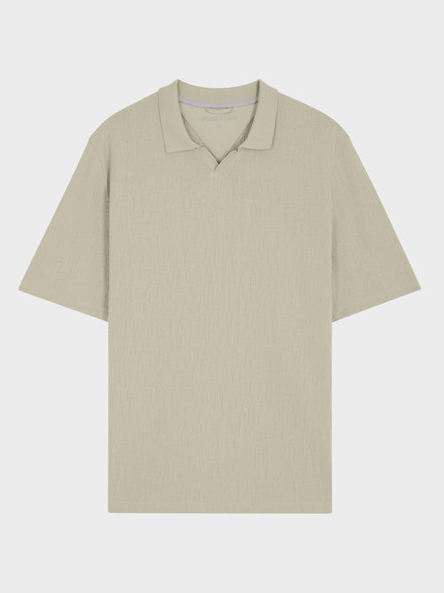 Polo regular en coton kaki - Father & Sons   - 5 