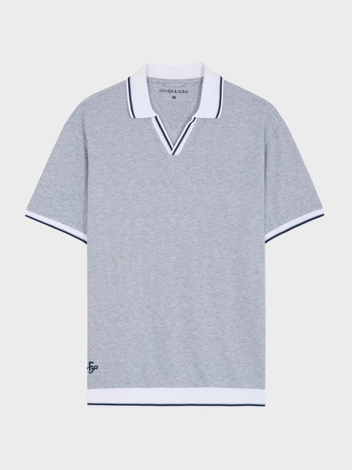 Polo regular en maille bleu marine - 1 - Father & Sons   - 13 