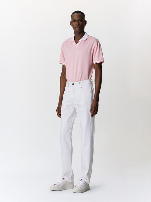 Polo regular en maille orange - Father & Sons   - 4 