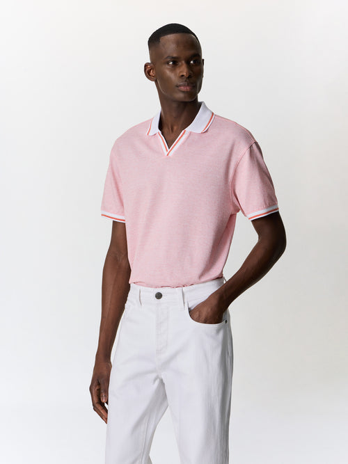 Polo regular en maille orange - 1 - Father & Sons   - 9 