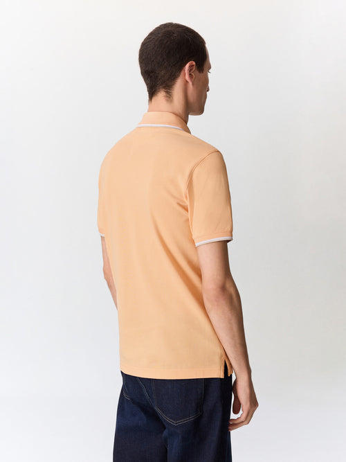 Polo slim en coton pêche - 2 - Father & Sons   - 17 