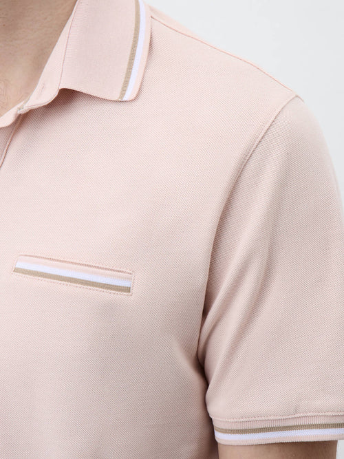 Polo Slim en coton rose - Father & Sons   - 3 