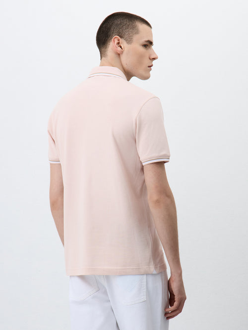 Polo Slim en coton rose - 2 - Father & Sons   - 11 
