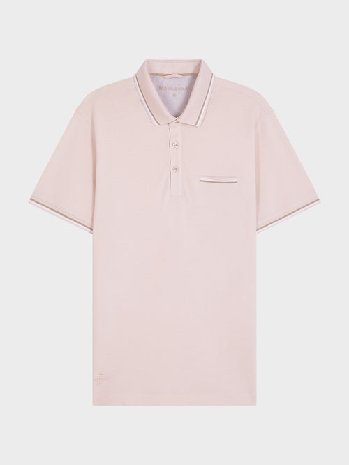 Polo Slim en coton rose - Father & Sons   - 4 
