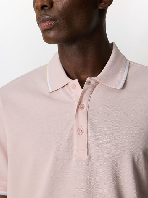 Polo slim en coton rose - Father & Sons   - 3 