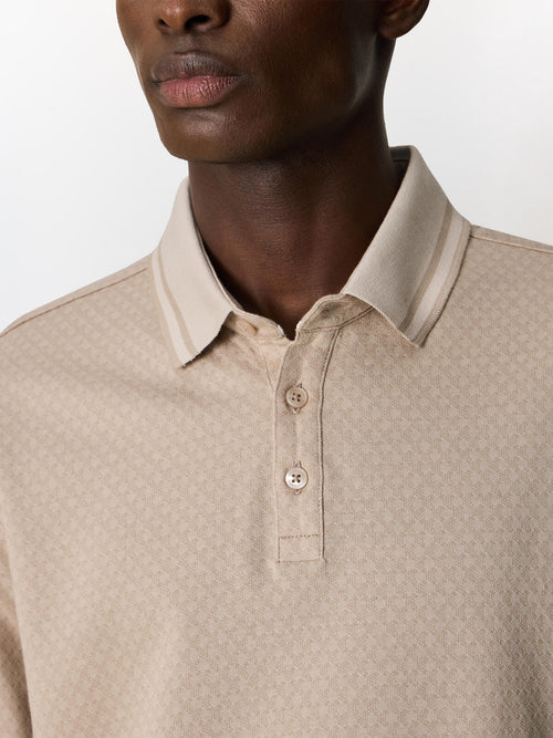 Polo regular en coton marron - Father & Sons   - 3 