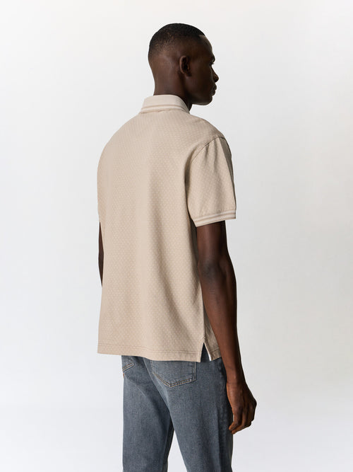 Polo regular en coton marron - 2 - Father & Sons   - 13 