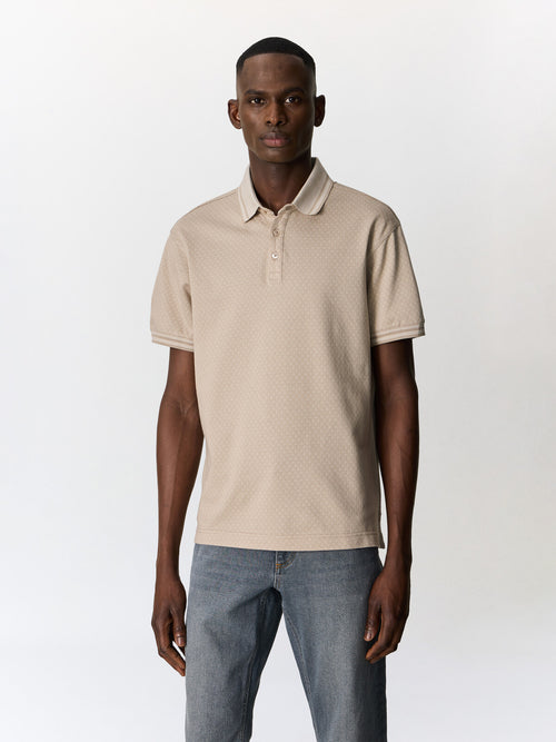 Polo regular en coton marron - 1 - Father & Sons   - 13 