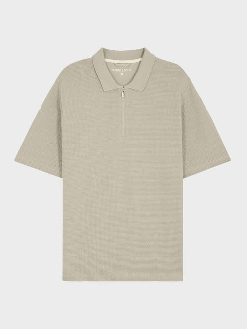 Polo slim en coton vert d'eau - Father & Sons   - 6 