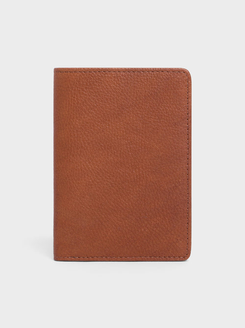 Portefeuille en cuir grainé cognac - 1 - Father & Sons   - 14 