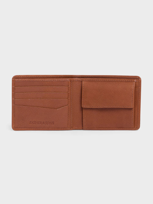 Portefeuille en cuir grainé cognac - 2 - Father & Sons   - 15 