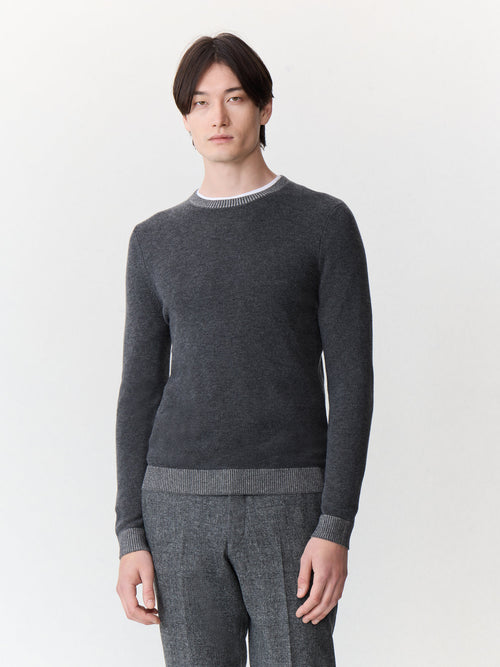 Pull col rond anthracite - 1 - Father & Sons   - 14 
