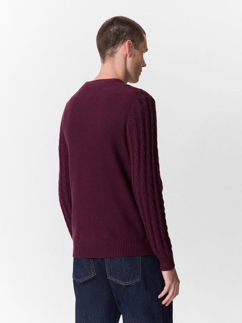 Pull col rond bordeaux - 2 - Father & Sons   - 9 