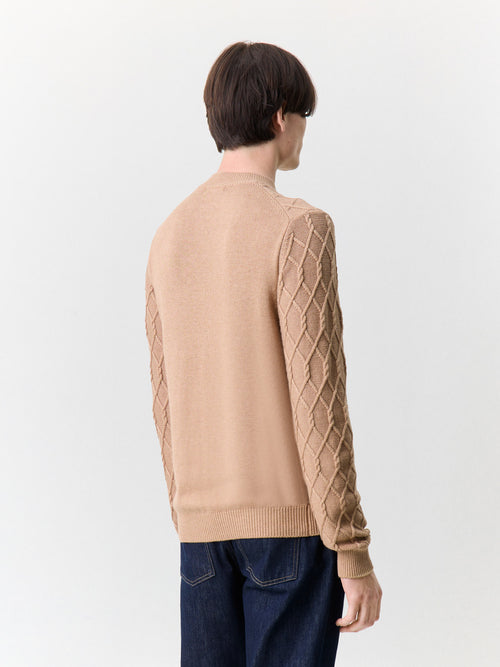 Pull col cheminée camel - 2 - Father & Sons   - 13 