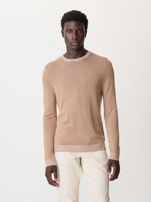 Pull col rond camel - 1 - Father & Sons   - 14 