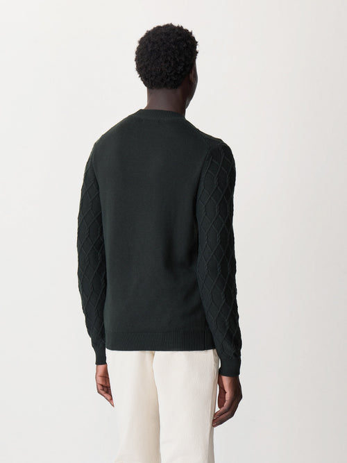 Pull col cheminée kaki - 2 - Father & Sons   - 11 