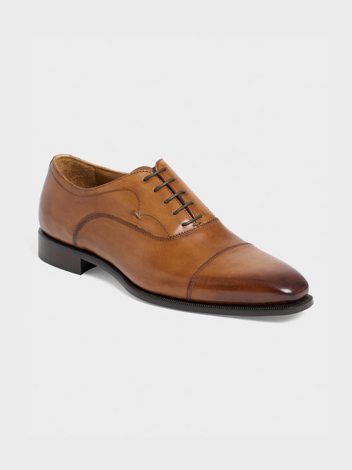 Richelieus en cuir lisse cognac - 1 - Father & Sons   - 8 