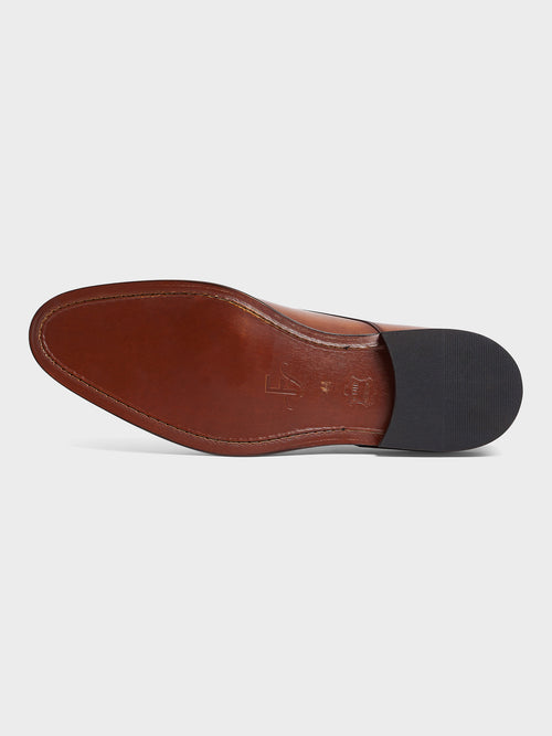 Derbies en cuir lisse cognac - Father & Sons   - 3 