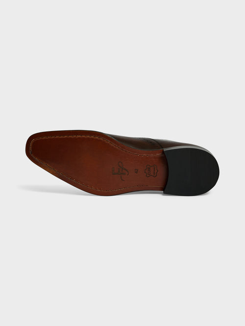 Richelieus en cuir lisse marron - 2 - Father & Sons   - 3 