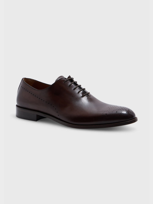 Richelieus en cuir lisse marron - 1 - Father & Sons   - 5 