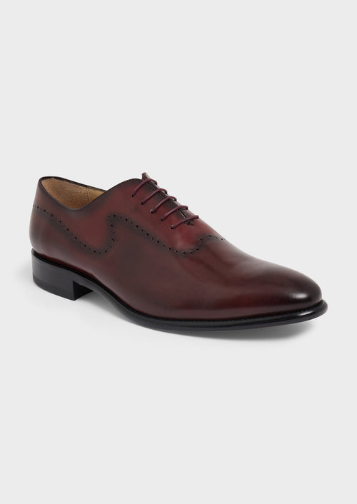 Richelieus en cuir lisse bordeaux - 1 - Father & Sons   - 13 