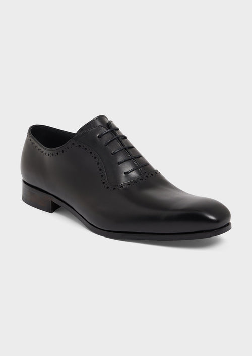 Richelieus en cuir lisse noir - 1 - Father & Sons   - 12 
