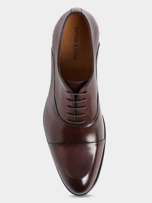 Richelieus en cuir lisse marron - 2 - Father & Sons   - 12 