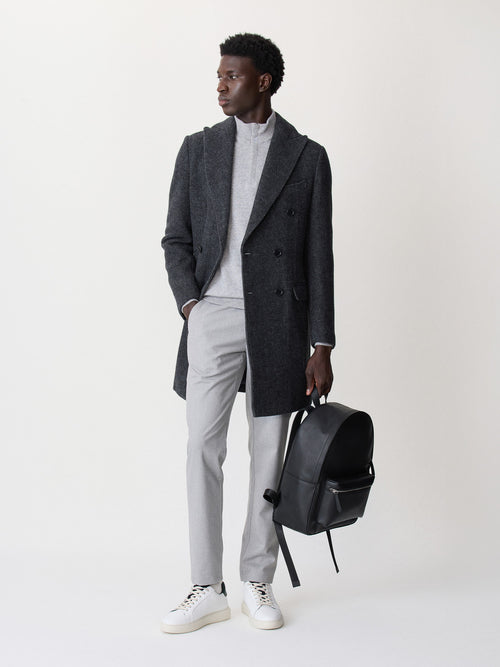 Sac à dos en cuir noir - Father & Sons   - 5 