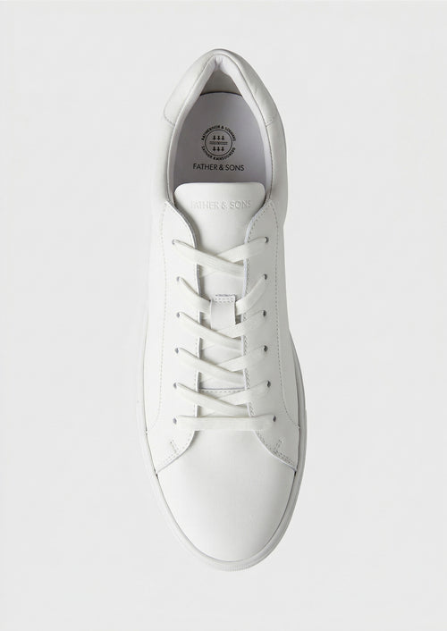 Baskets en cuir blanc - 2 - Father & Sons   - 15 