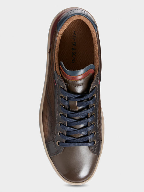 Baskets en cuir marron - 2 - Father & Sons   - 13 