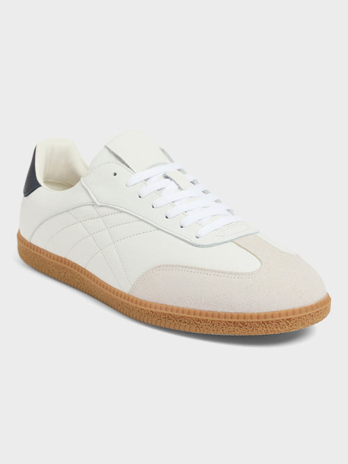 Baskets en cuir blanc - Father & Sons   -  