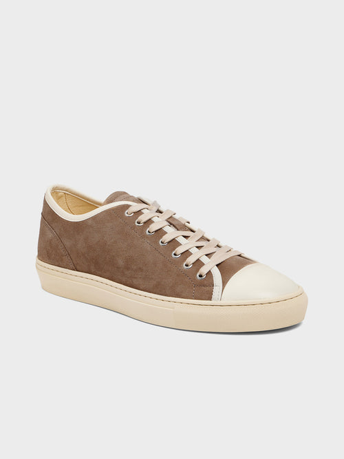 Baskets en cuir nubuck taupe - Father & Sons   -  