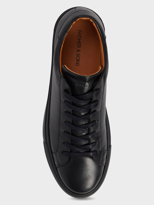 Baskets en cuir noir - 2 - Father & Sons   - 19 